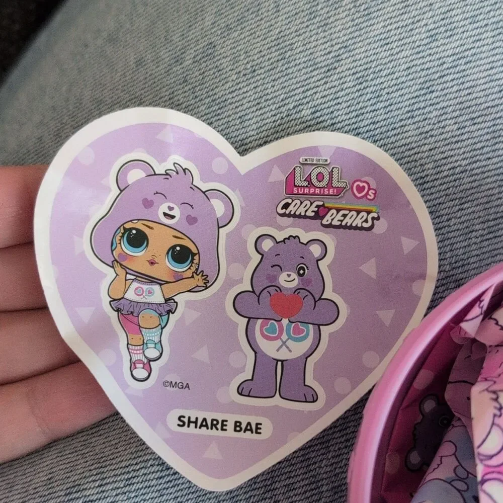 L.O.L. Surprise! Care Bears Share Bear Rare Doll Limited Ed Unopened inside bags